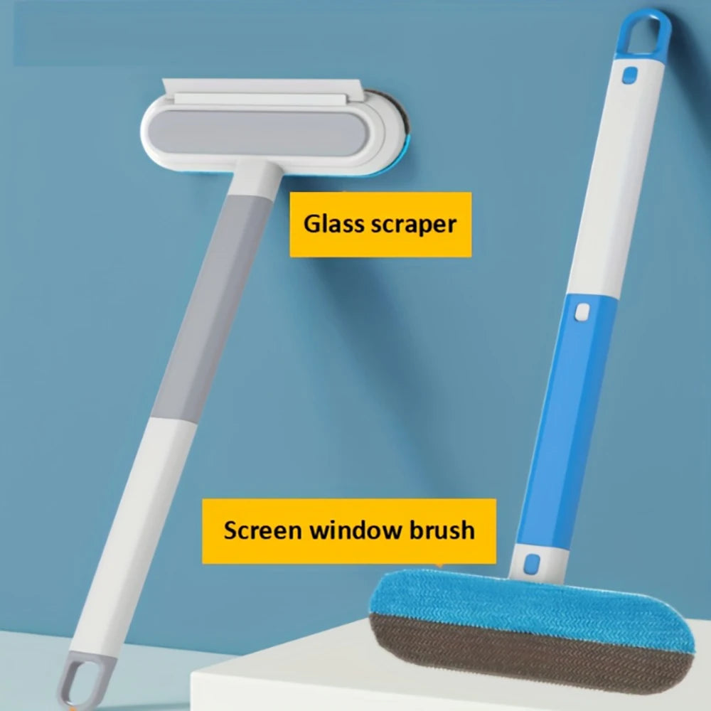1pc Professional Multifunctional Window Cleaner and Pet Hair Remover with Squeegee and Cleaning Brush